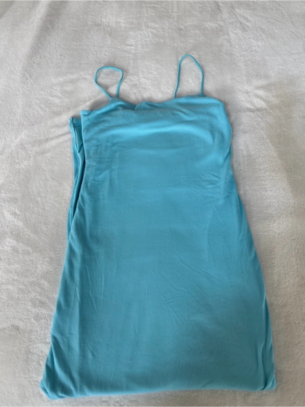 Charlotte Russe Aqua Blue Spaghetti Strap Mini Dress